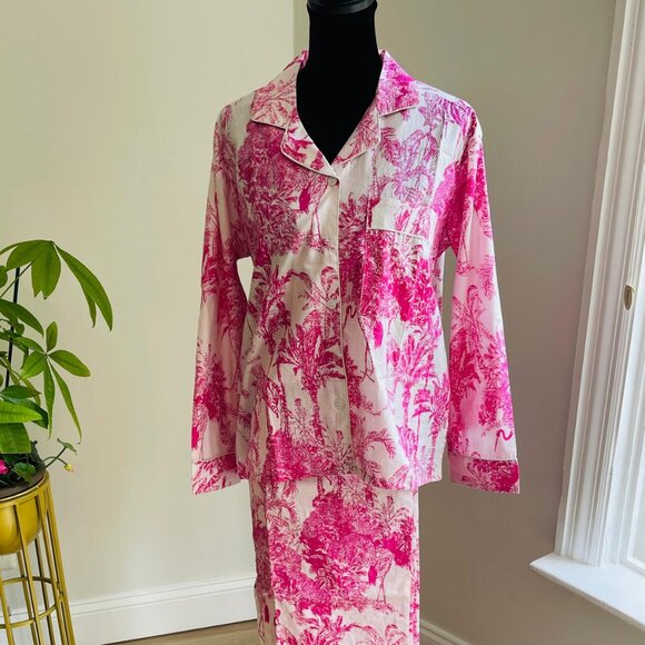 BRAND NEW Hand Block Print Cotton Pajama Set Bridesmaid Pajamas Dresses - Picture 3 of 9